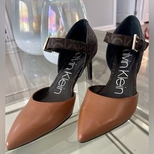 Calvin Klein Women's Sekin D'Orsay Pumps, Pointy Toe Dress Pumps